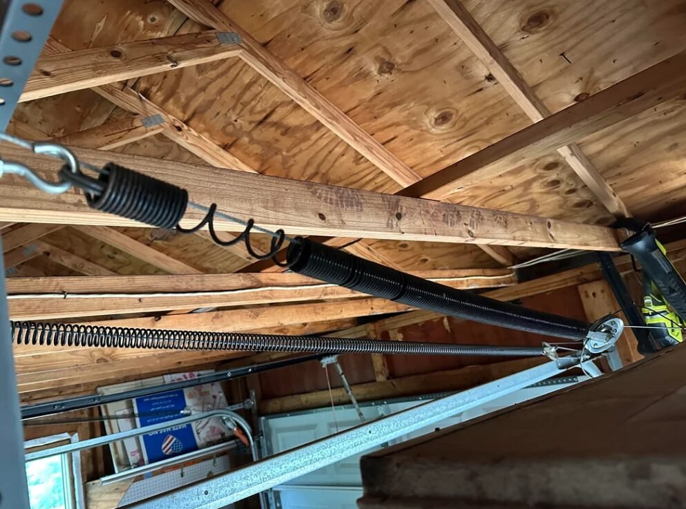 garage door spring repair by experts of Lee's Garage Door Repair.