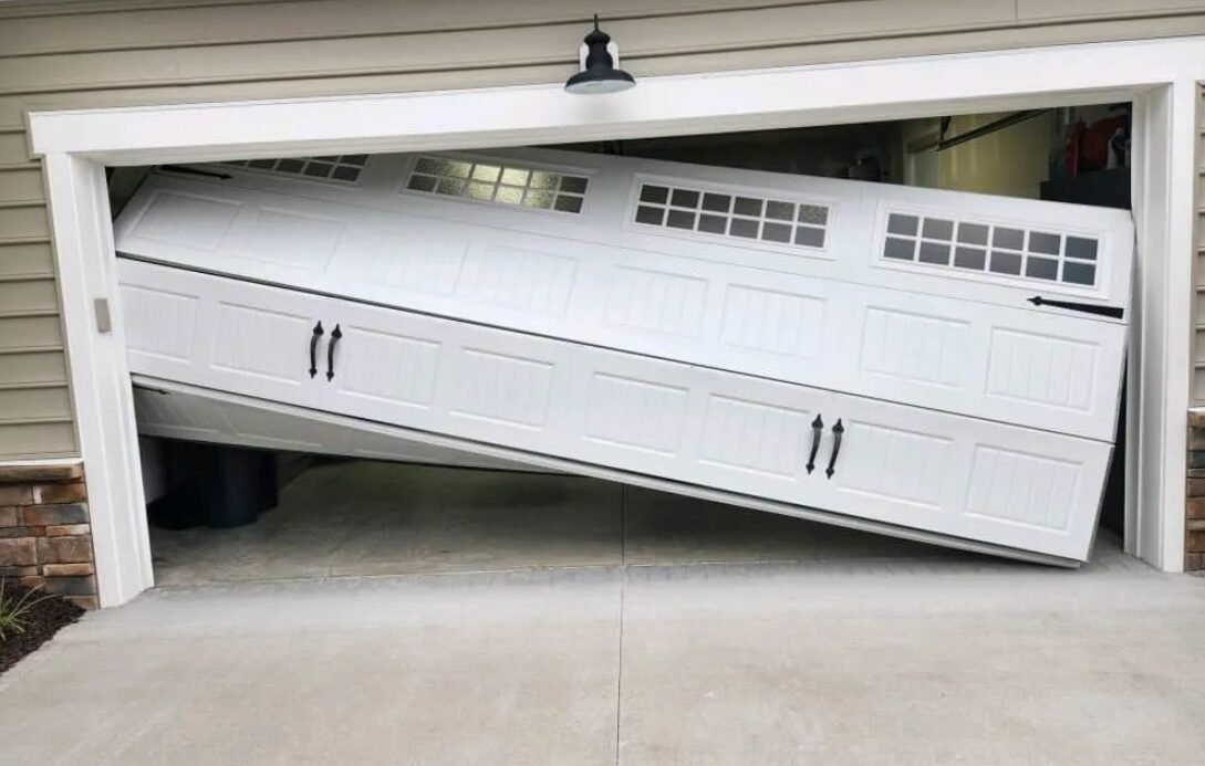 Off-Track Garage Door Realignment